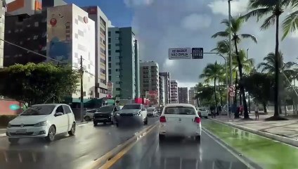 Acidente com BMW na orla de Maceió
