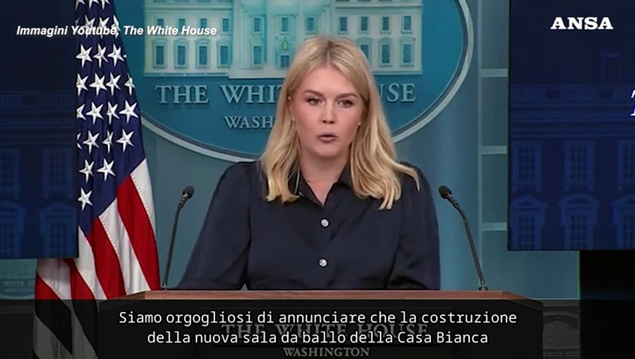 Trump costruira' una sala da ballo da 200mln alla Casa Bianca