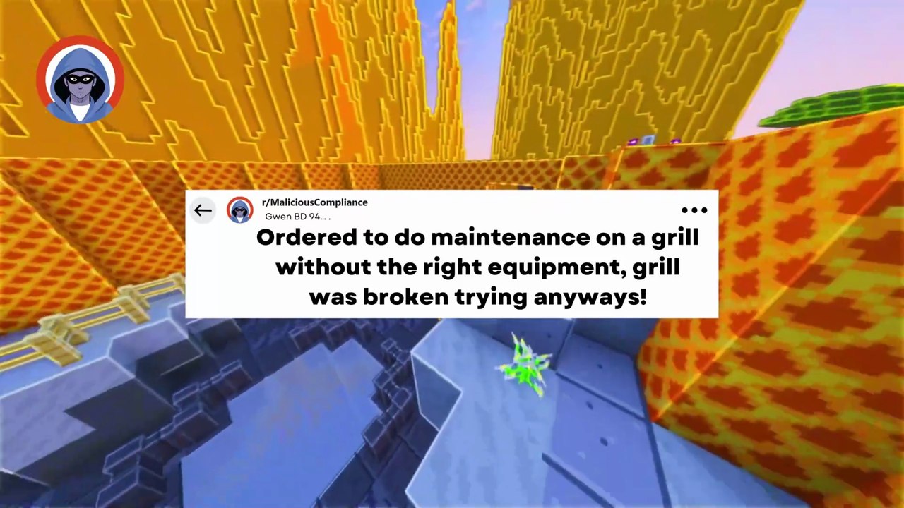 Ordered to do maintenance on a grill without the right equipment! #reddit #letsredd #malicious