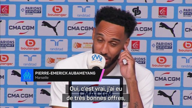 Aubameyang : “J'ai eu d’autres très bonnes offres mais c’est le choix du cœur”