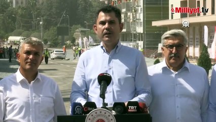 Bakan Kurum Hatay’da: 1 milyon ailemizi yuvalarına kavuşturduk!
