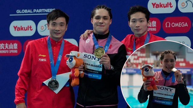 Osmar Olvera se corona con medalla de oro en el Mundial de Deportes Acuáticos Singapur 2025
