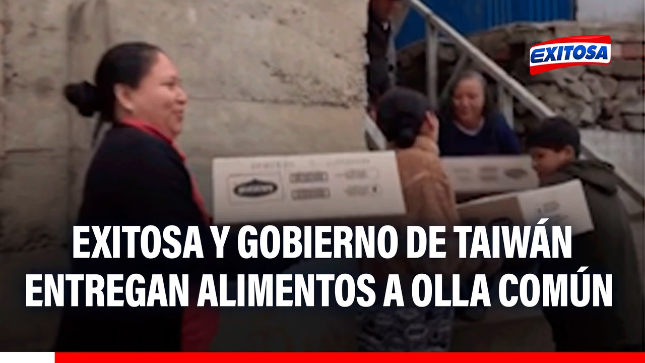 Exitosa y Gobierno de Taiwán entregan importante donación de alimentos a olla común en VMT