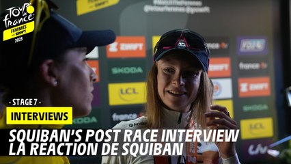 Post-race interview: Maeva Squiban - Stage 7 - Tour de France Femmes avec Zwift 2025