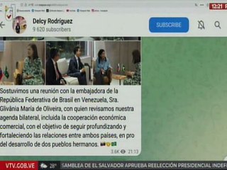 Venezuela y Brasil revisan agenda bilateral en pro del desarrollo de ambos países