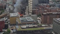 Massive blaze breaks out at former Hotspur Press printing site in Central Manchester
