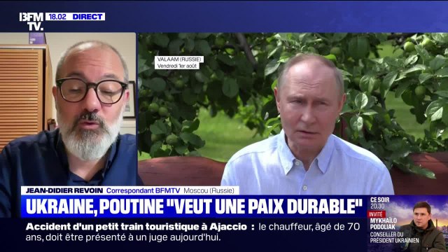 Story 2 : Guerre en Ukraine : Poutine veut une paix durable - 01/08
