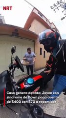 Un repartidor compartió un momento confuso: entregó un pedido de $400 y recibió solo $70 de una persona con síndrome de Down, quien se metió a su casa sin más.