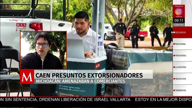 Detienen a dos presuntos extorsionadores en Uruapan bajo estrategia nacional contra extorsión