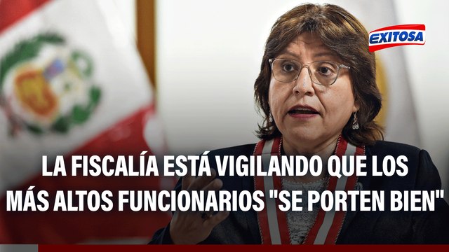 Delia Espinoza: Estamos vigilando que los más altos funcionarios se porten bien y cumplan con su función
