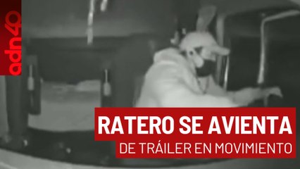 Ratero se arroja de un tráiler para evitar que lo agarren I Ciudad Desnuda