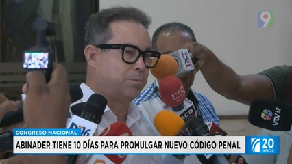 Esperan Abinader promulgue código penal | Primera Emisión SIN
