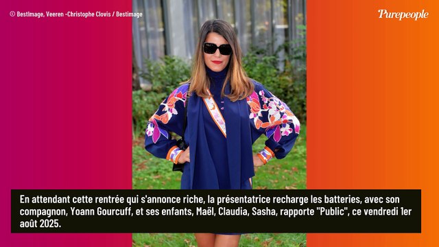 Avant sa rentrée loin de TF1, Karine Ferri profite d'un moment en famille avec Yoann Gourcuff et les enfants dans un village français connu mondialement