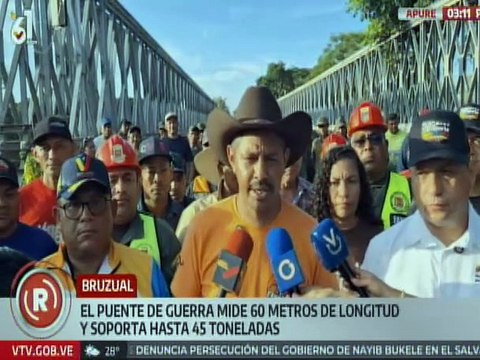 Apure | Puente de Guerra ubicado en la Troncal 19 reconecta al edo. Barinas y Apure