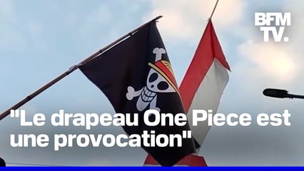 En Indonésie, des drapeaux de l’animé "One Piece" sont hissés à côté du drapeau indonésien