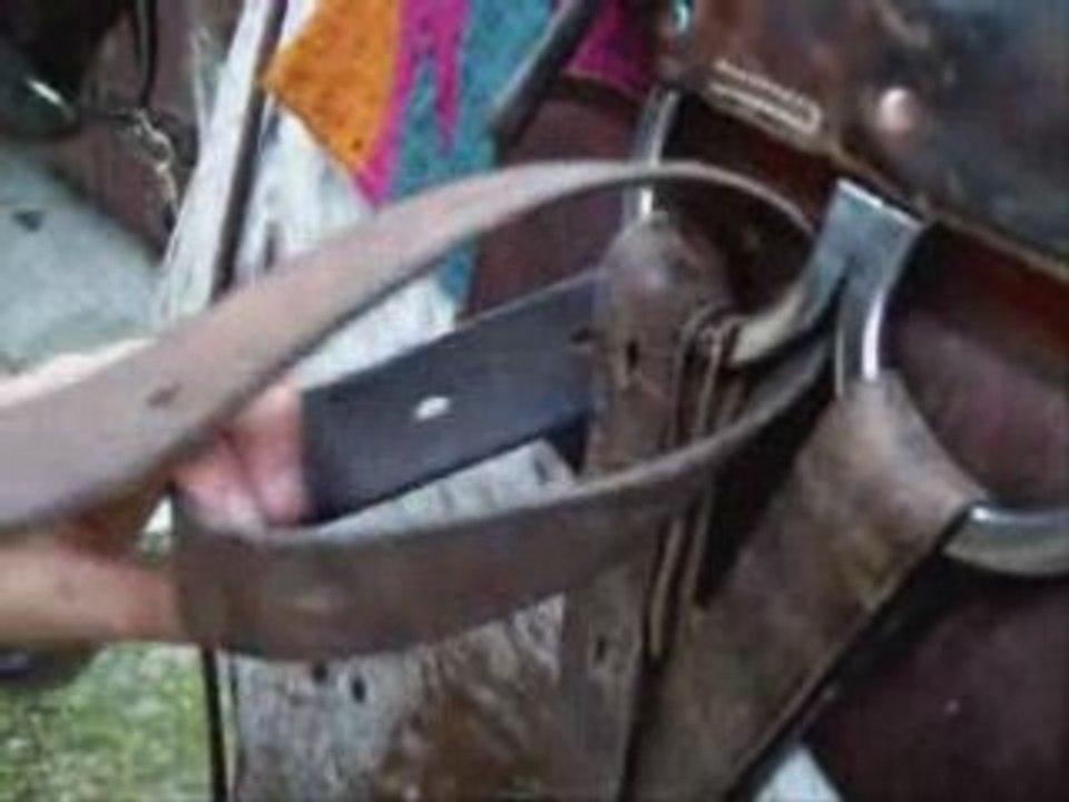 Noeud de cravate selle western