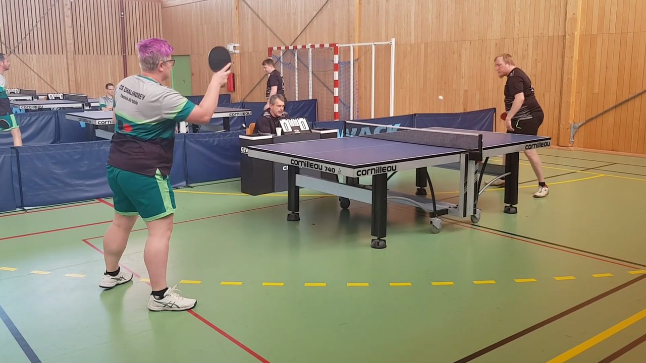 Championnats de Tennis de Table à Nogent le 03/05/25 - Phase 2 - Nogent 1 vs Chalindrey CS 3