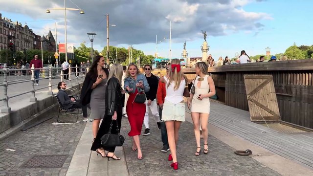 Stockholm Nights 🇸🇪: Stunning Swedish Girls Before Midnight | Sweden Nightlife Tour 4K HDR
