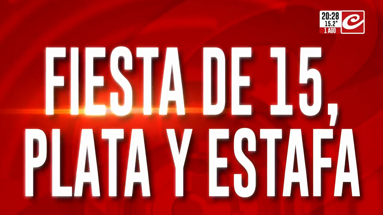Fiesta de 15, plata y estafa.