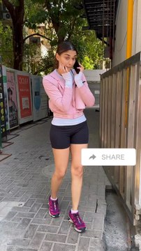 Saiee Manjrekar seen in a fashionable gym outfit at Bandra, Mumbai 🏋️‍♀️💪🏼👗🔥🥰❤️ #saieemanjrekar #bollywood #bollywoodactress #actresses #actresslife #actresslifestyle #actressreels #MovieTalkies