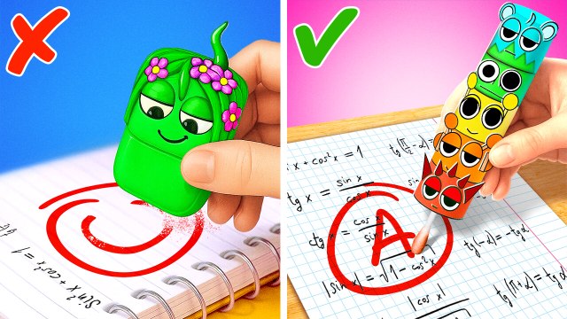 No Way! My School Supplies are SPRUNKI! 🚌✏️ Wild DIY IRL Crafts You Gotta See!