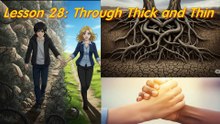 Lesson 28: Through Thick and Thin /#Learn English With Songs/ AI music.