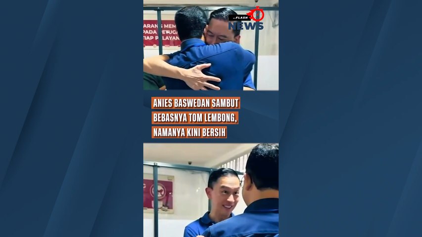 Anies Baswedan Sambut Bebasnya Tom Lembong, Namanya Kini Bersih