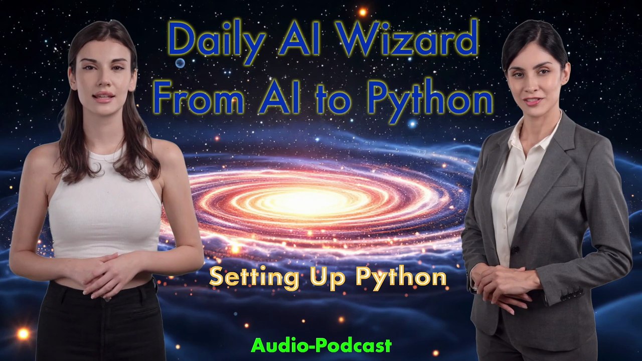 Day 32 Audio-Podcast: Setting Up Python for AI – Beginner’s Guide with Code Explained!