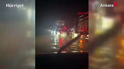 Ankara Polatlı'da sağanak yağış etkili oldu