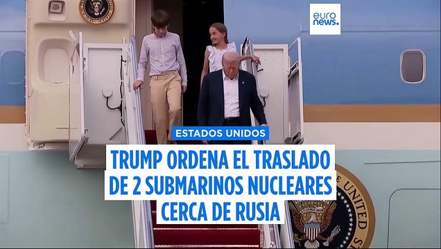 Trump ordena el traslado de 2 submarinos nucleares cerca de Rusia tras la advertencia de Medvédev