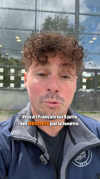 Plus d’1 francais sur 5 jette ses déchets par la fenêtre 🚗