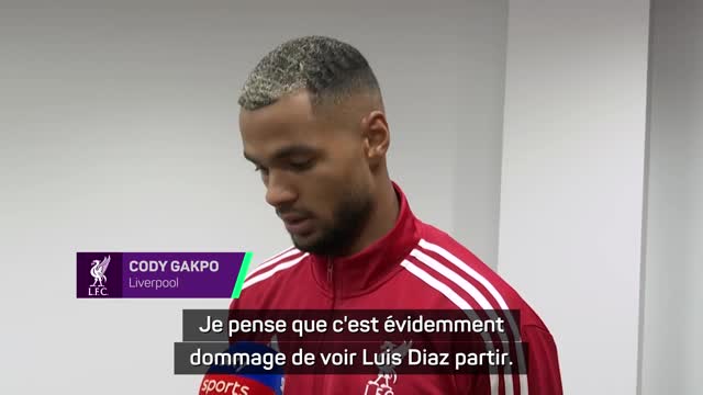 Liverpool - Gakpo : "C'est évidemment dommage de voir Luis Diaz partir"