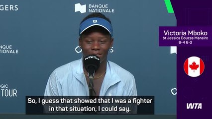 Mboko projecting 'calmness and relaxation' in dream Montreal run