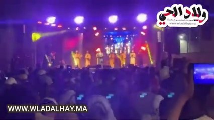 طوفان بشري بكريان سنطرال الحفل المنظم من طرف مقاطعات الحي المحمدي بمناسبة ذكرى عيد العرش المجيد .