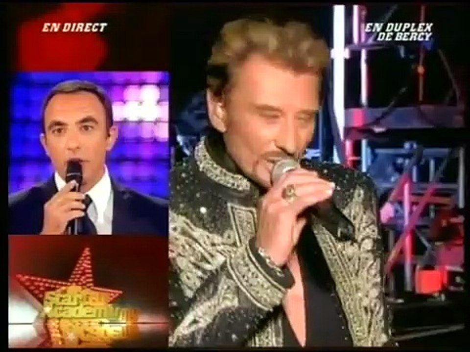 Johnny Hallyday - Star Academy TF1 - Intervention en Duplex depuis Bercy (29 septembre 2006)