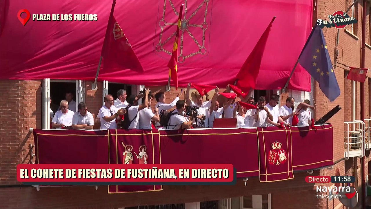 Cohete Fiestas Fustiñana 05/08/2025 Parte 2 en honor a los santos Justo y Pastor