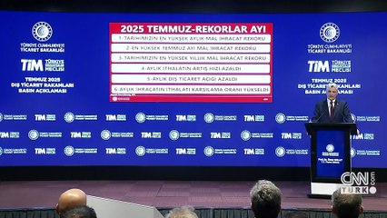 SON DAKİKA | Bakan Bolat: Temmuz ayı ihracat rekoru kırıldı