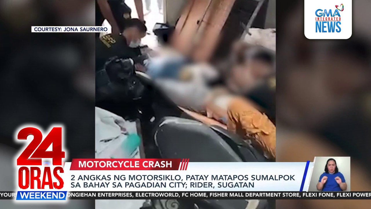 2 angkas ng motorsiklo, patay matapos sumalpok sa bahay sa Pagadian City; rider, sugatan | 24 Oras Weekend
