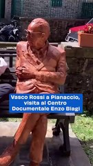Vasco Rossi a Pianaccio, visita al Centro Documentale Enzo Biagi