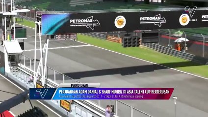 Adam Danial bersemangat menjelang perlumbaan sebenar Pusingan Ke-3 Asia Talent Cup
