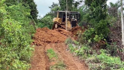 Maximum Results of Plantation Road Repair with D6R XL Bulldozer