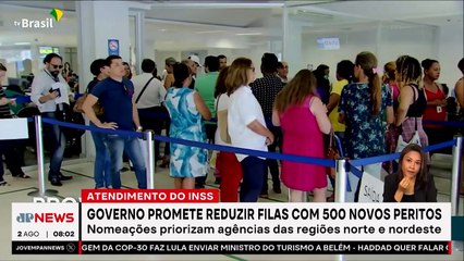 Governo anuncia nomeação de 500 peritos para reduzir filas do INSS