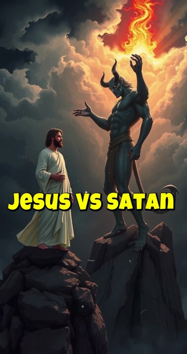 Jesus Vs Satan (Jesus Words To Us) #bibleverse #jesuschrist #jesus #godsays #bible  #motivation #christianshorts