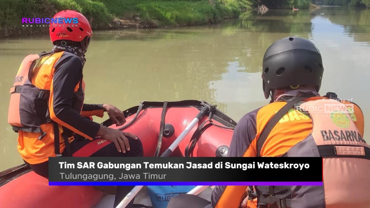 Tim SAR Gabungan Temukan Legiyo di Sungai Wateskroyo Tulungagung