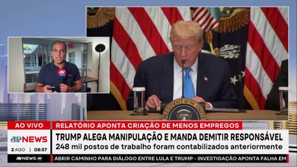 Trump pede demissão de supervisora após dados negativos sobre empregos