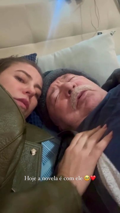Paolla Oliveira com o pai