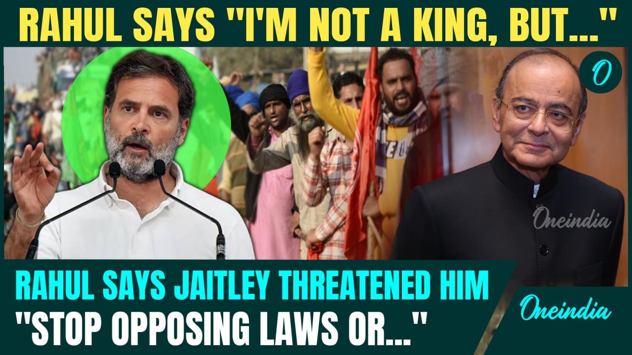 Rahul Gandhi CLAIMS Late Arun Jaitley THREATENED Him Over Farm Laws | BJP Calls It 'FAKE NEWS'