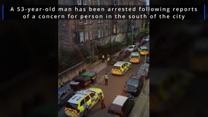 Man arrested after armed police deployed to Edinburgh street