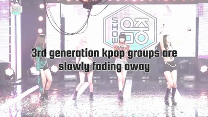 3rd gen kpop are slowly fading away