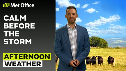 Met Office Afternoon Weather Forecast 02/08/2025 -  Fine with sunshine for many